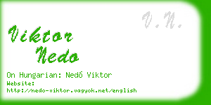 viktor nedo business card