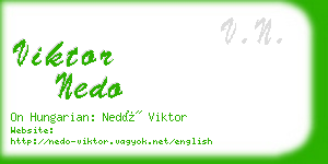 viktor nedo business card